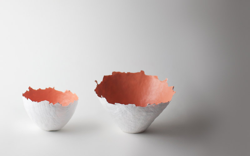 Photo of peach color burst bowl