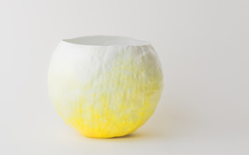 Photo of yellow fade vessel